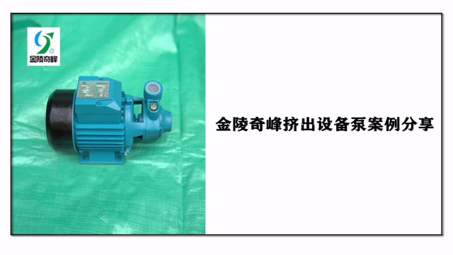 金陵奇峰<i style='color:red'>擠出設備泵</i>案例分(fēn)享